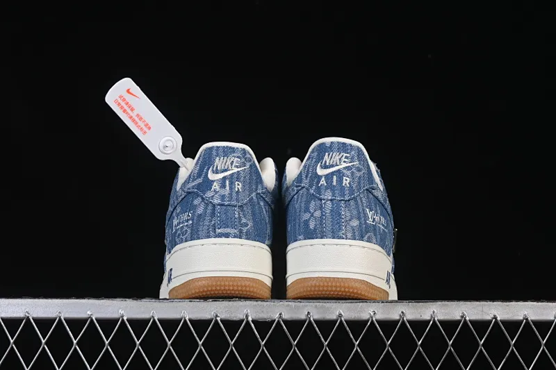All categories Nk Air Force 1 Air Force series Nk Air Force 1 Low Air Force low-top Nike Air Force 1'07 Low LV joint white denim blue Air Force 1 low-top casual sneakers YF9511-815